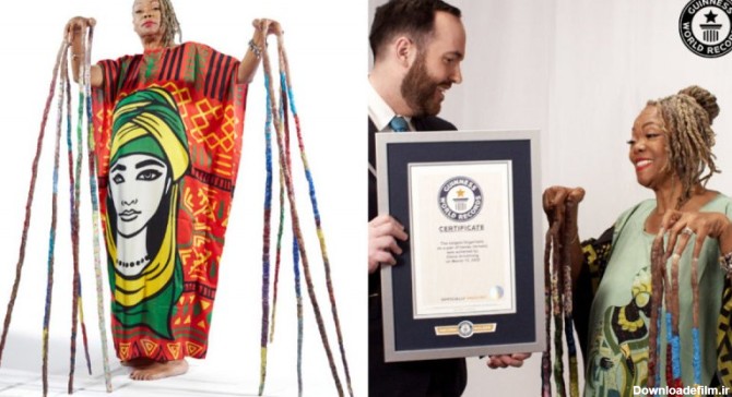 زنی با ناخن های ۱۳ متری رکورد گینس را شکست + تصاویر