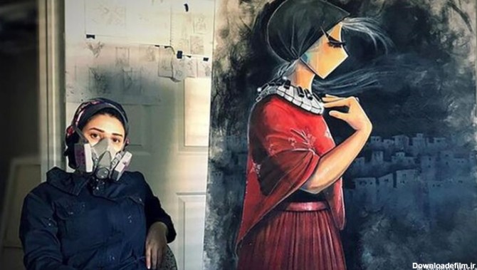 نقاشی های دیواری یک زن افغان از دغدغه های مردمش (+عکس)