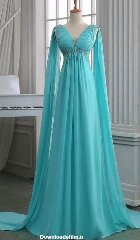 لباس مجلسی فیروزه ای ؛ ۳۰ مدل زیبا و روش ست کردن رنگ فیروزه ای | ستاره