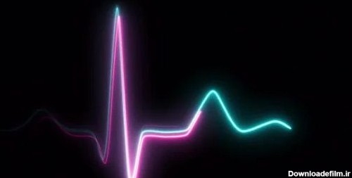 دانلود فوتیج نوار قلب نئون Neon Heartbeat