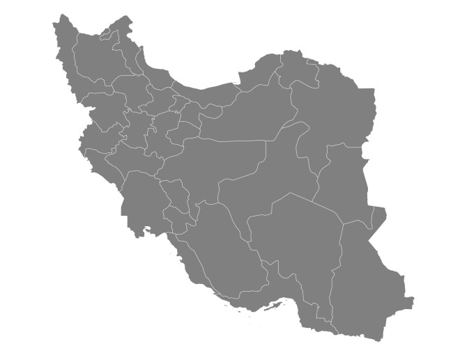 عکس نقشه ایران بدون شهرها