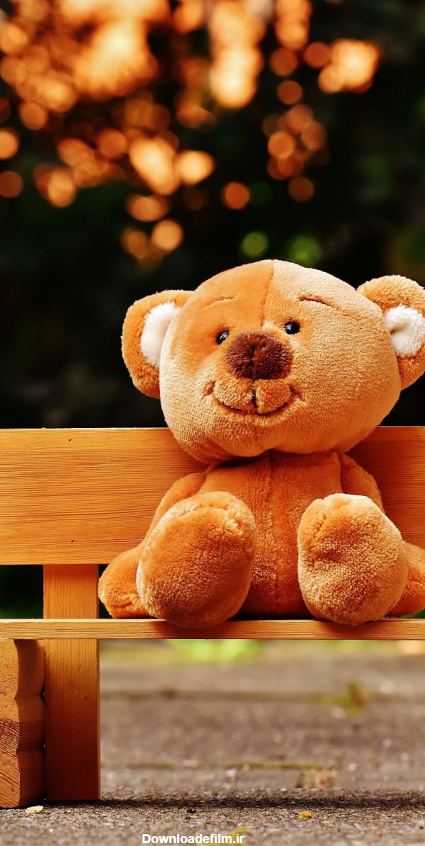 والپیپر کیوت خرس عروسکی برای موبایل - والپیپر و بک گراند