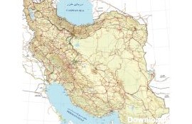 نقشه ایران 1402 + نقشه مرزها، راه ها و مسیر ریلی