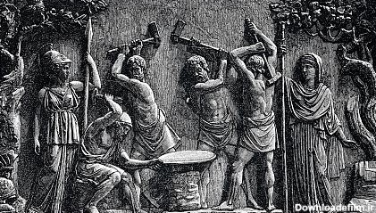 روم باستان، آهنگری هفائستوس، خدایگان ریخته‌گری
