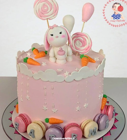 کیک خامه ای خرگوش کوچولوی مهربون