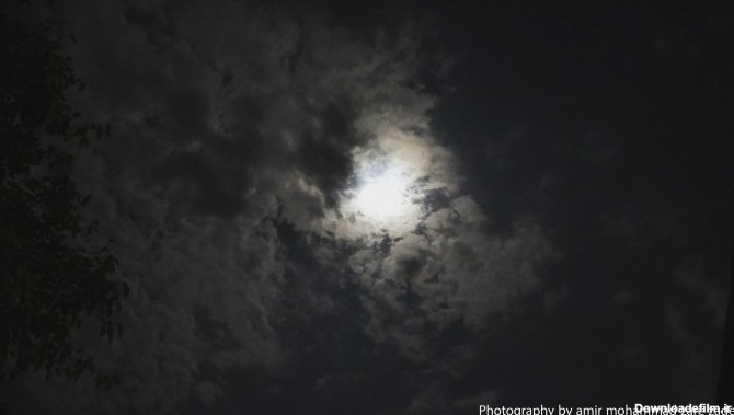 ماه پشت ابر - عکس ویسگون