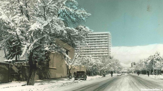 عکس | تصاویر جالب خیابان‌های برفی تهران در دهه ۵۰ / از حافظ ...