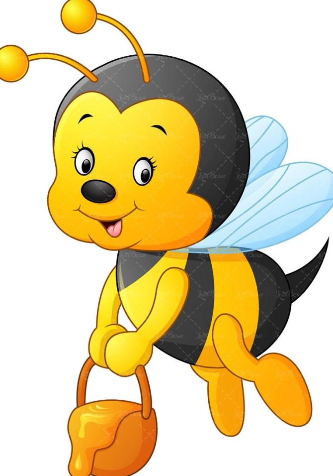 وکتور زنبور عسل نقاشی زنبور عسل زنبورداری ظرف عسل - ایران طرح