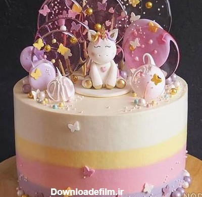 عکس کیک تولد یک طبقه - عکس نودی