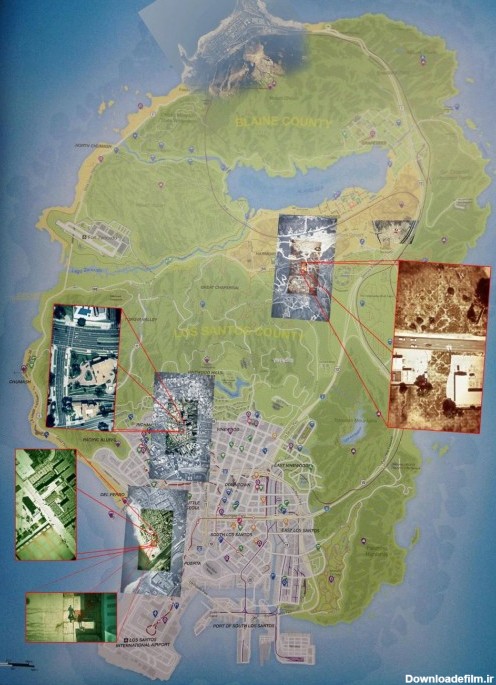 نقشه GTA V به طور رسمی منتشر شد + تصویر جدید