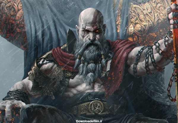 تصویر طرح اولیه کریتوس در بازی God of War خدای جنگ
