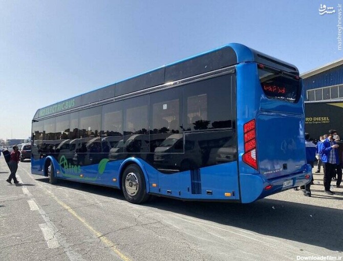 رونمایی از نخستین اتوبوس برقی ایرانی +عکس