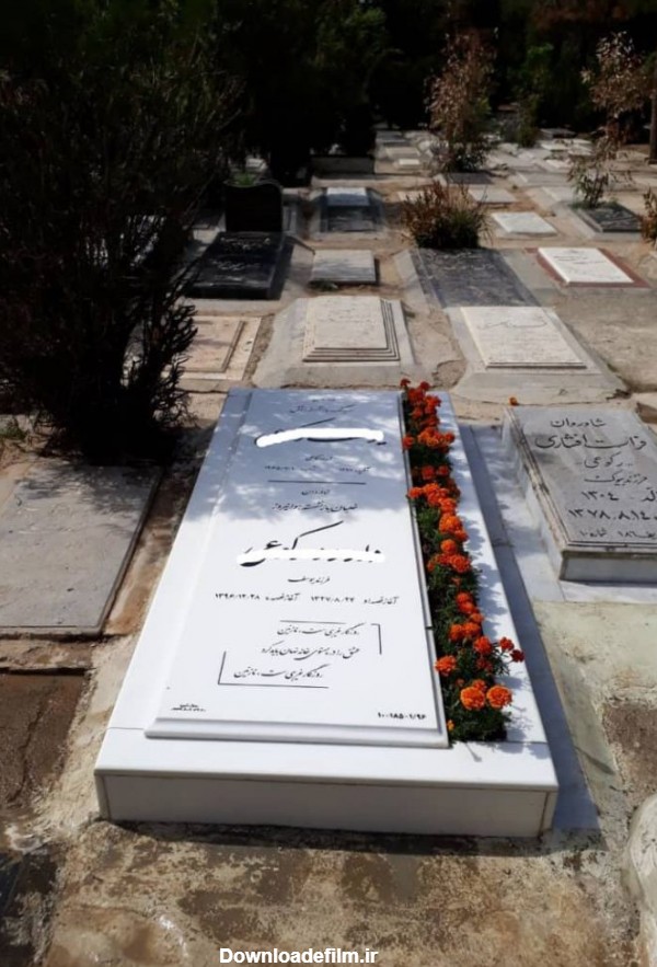 سنگ قبر زیبا _ 15 نمونه از زیباترین سنگ های قبر نصب شده در ایران