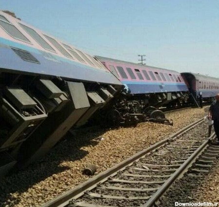 قطار مسافربری اهواز-مشهد از ریل خارج شد/مسدود شدن مسیر ریلی اهواز-تهران+تصویر