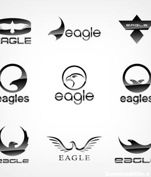 وکتور مجموعه لوگوهای آماده لایه باز با طرح عقاب (Eagles Logo Vevtor)