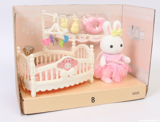 مشخصات،قیمت و خرید عروسک خرگوش کوچولوی فانتزی همراه با گهواره | دلبند