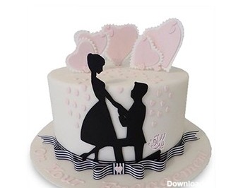 کیک نامزدی - کیک جشن شیرین | کیک آف