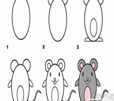 نقاشی شیر و موش