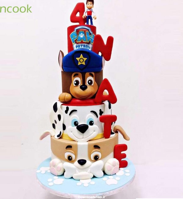 عکس کیک تولد پسرانه سگهای نگهبان خاص