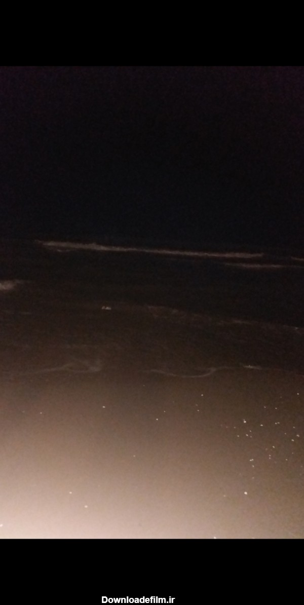 عکس دریا شمال در شب
