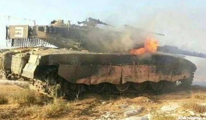 ببینید | لحظه حمله پهپادی به تانک اسرائیلی با گلوله «یاسین ۱۰۵»