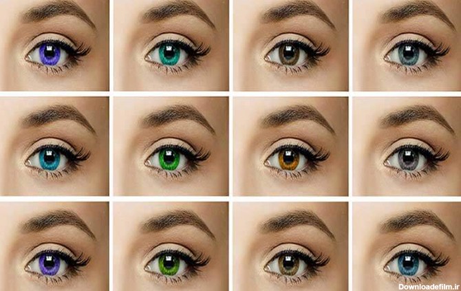 انتخاب رنگ لنز چشم براساس رنگ پوست و مو | دوره های دترلند