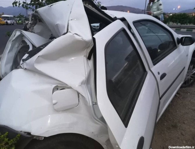 تصادف وحشتناک کامیون با خودروی ال ۹۰ در بزرگراه شهید بابایی/ عکس ...