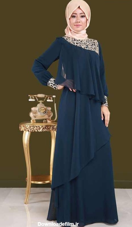 لباس مجلسی اسلامی حریر