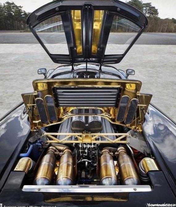 خودروی مک لارن اف 1 با موتوری از جنس طلا! + تصاویر