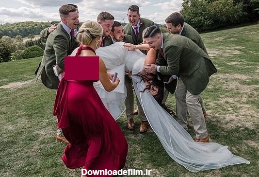 تصاویری دیدنی از لحظات خنده دار مراسم عروسی | روزنو