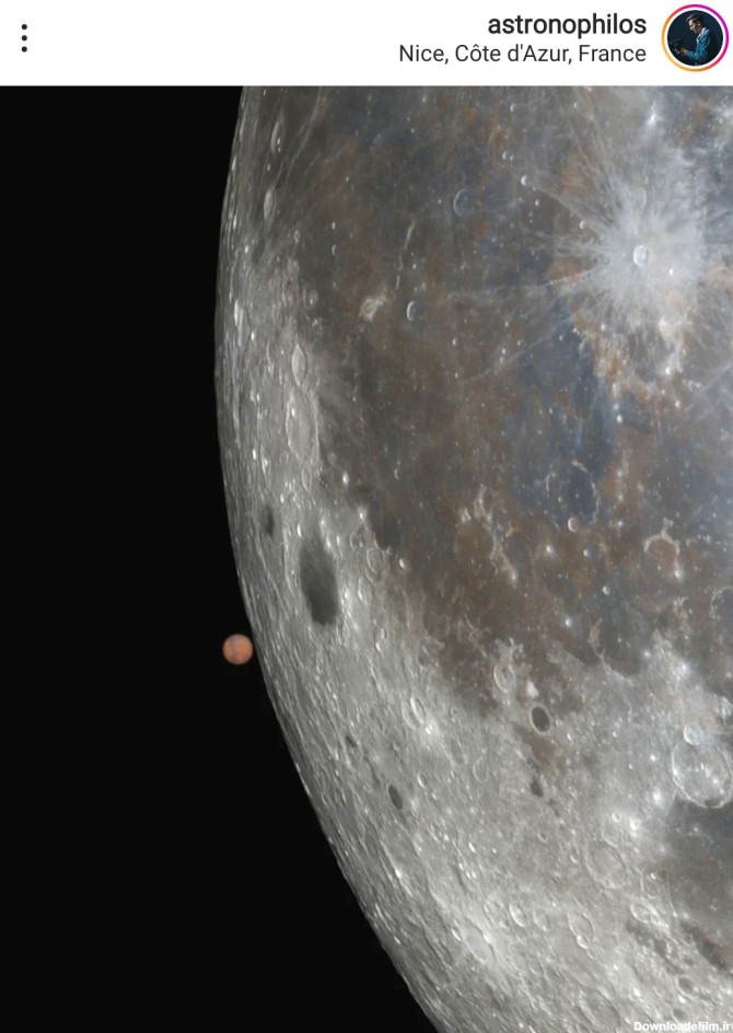 مریخ در پشت ماه ـ آذر 1401 - ستاره‌شناس