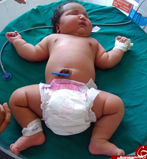 سنگین وزن‌ترین نوزاد جهان به دنیا آمد+تصاویر