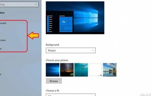 چگونه تصویر زمینه لپ تاپ را عوض کنیم ویندوز 10