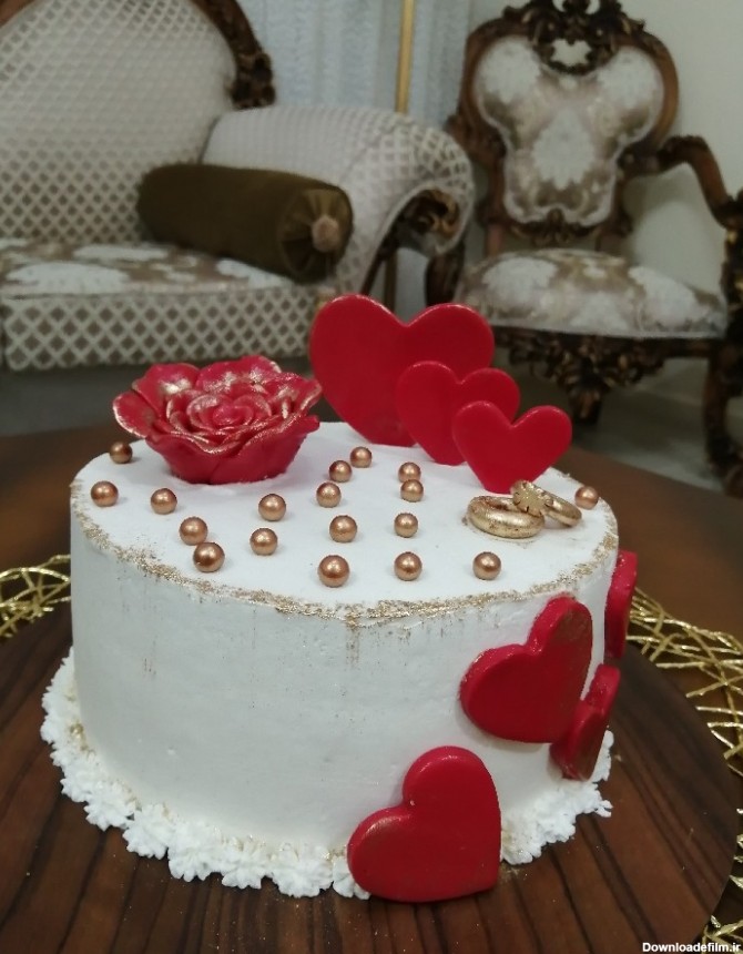 کیک سالگرد ازدواج | سرآشپز پاپیون