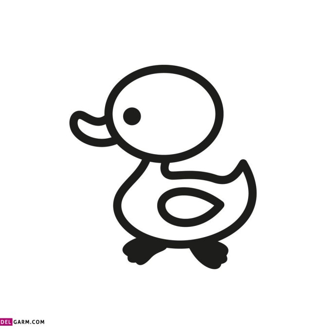 70 نقاشی فانتزی و بامزه جوجه اردک برای کودکان