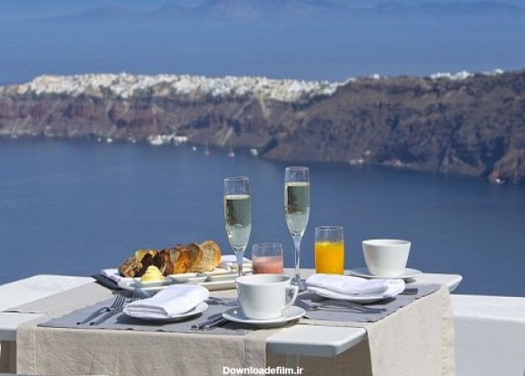 بهترین صبحانه دنیا در هتل گریس سانتورینی