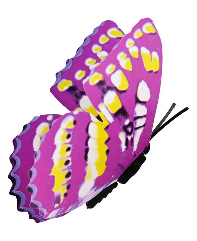 دانلود طرح پروانه مصنوعی بنفش و زرد