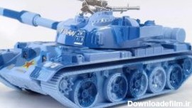 اسباب بازی فلزی تانک جنگی (کد 675-D) آبی