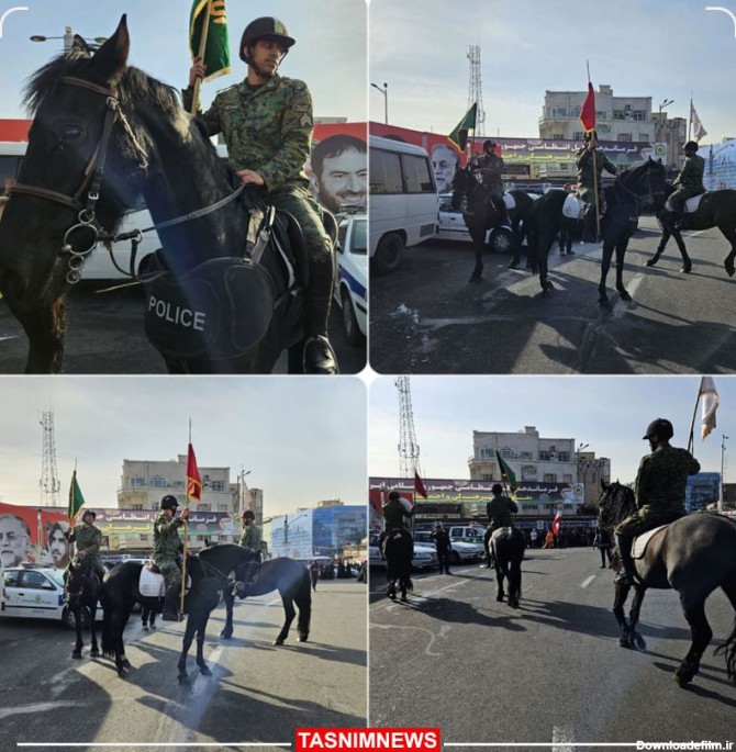 عکس/ حضور تیپ اسب سوار یگان ویژه جشن چهل و چهارمین پیروزی انقلاب