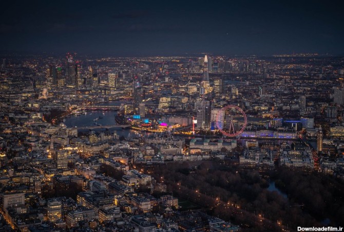 چشم انداز لندن در شب (عکس)