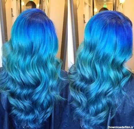 خرید و قیمت رنگ موی فانتزی ژله ای بیو رنگ آبی اقیانوسی B7