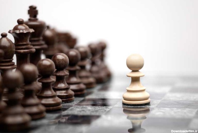 تصویر با کیفیت حرکت سرباز شطرنج