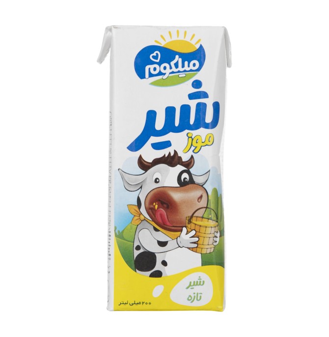 شیر موز میلکوم میهن 200سی سی | خرید ، قیمت و مشخصات هایپر مارکت میلو