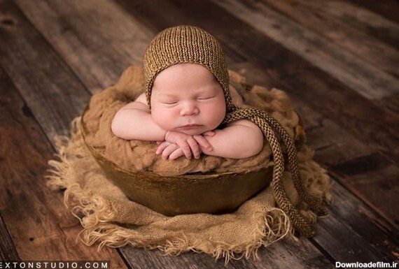 شیرین ترین ایده عکاسی نوزاد - اکستون استدیو