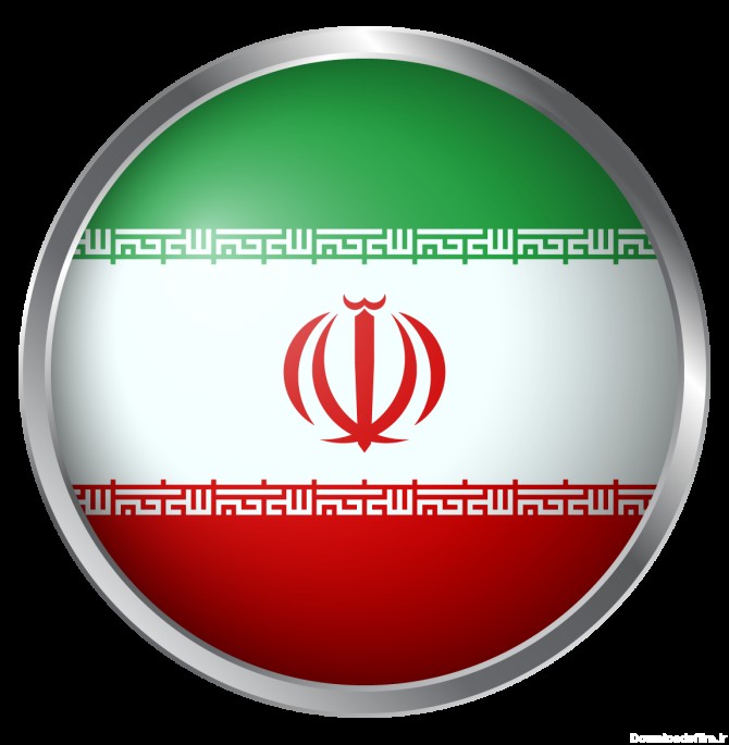 وکتور پرچم ایران دایره ای