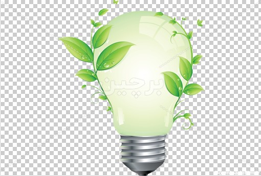 borchin-ir-green lamp png photo عکس بدون زمینه لامپ کم مصرف با ابعاد چاپی۲