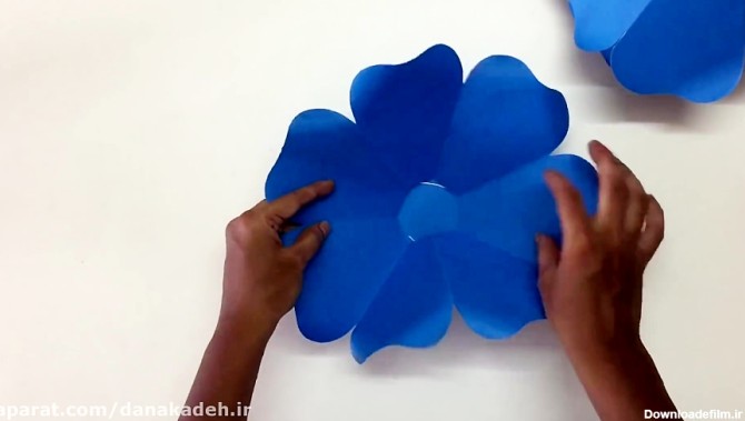 آموزش گل سازی با کاغذ رنگی