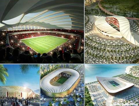 مجموعه کامل عکس استادیوم های خورشیدی قطر برای جام جهانی سال ۲۰۲۲