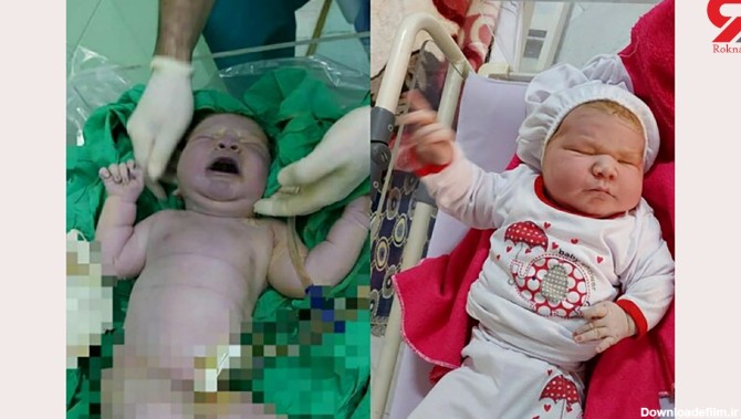 تولد سنگین وزن ترین نوزاد جهان در یزد + فیلم و عکس