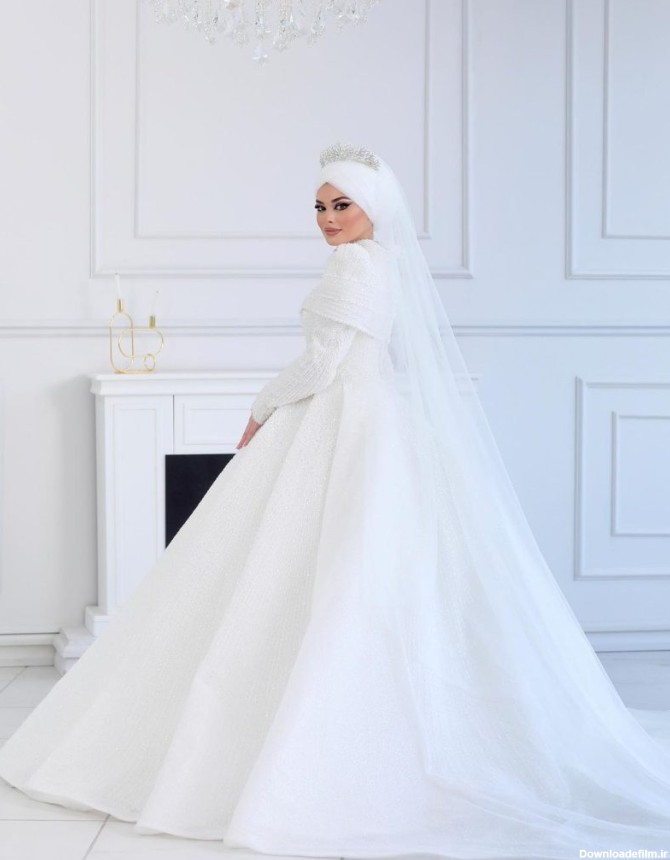 مشاهده و انتخاب مدل لباس عروس باحجاب جدید 1402 | خانه عروس